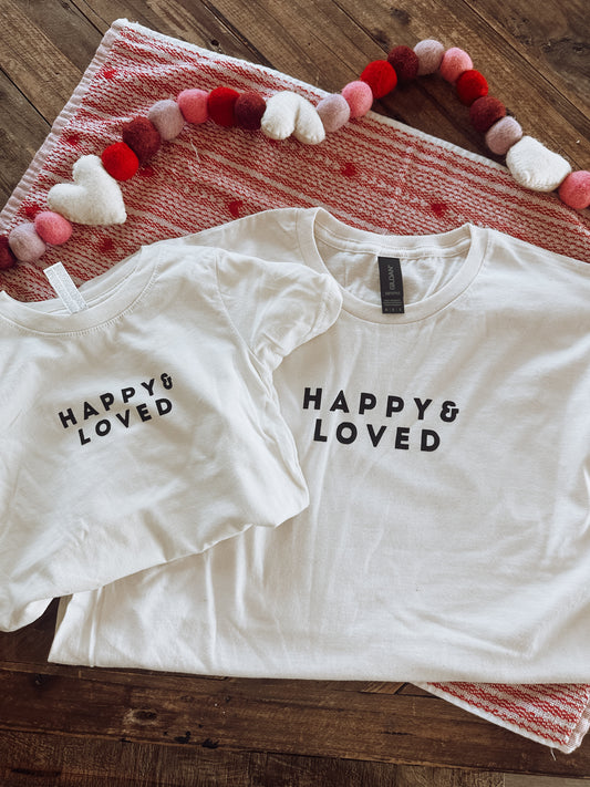 Happy & Loved Kids Tee