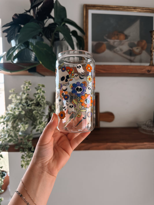 Floral Skulls Cup