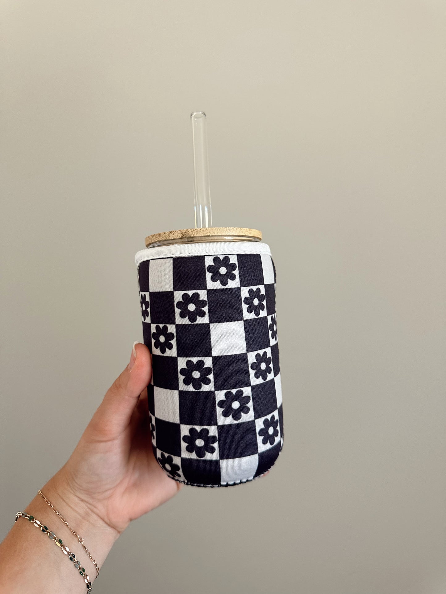 Checker Flower Sleeve