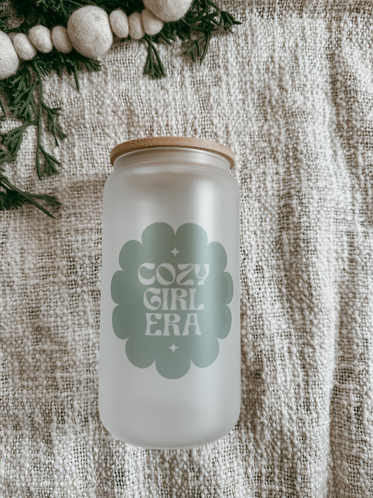 Cozy Girl Era Glass Cup