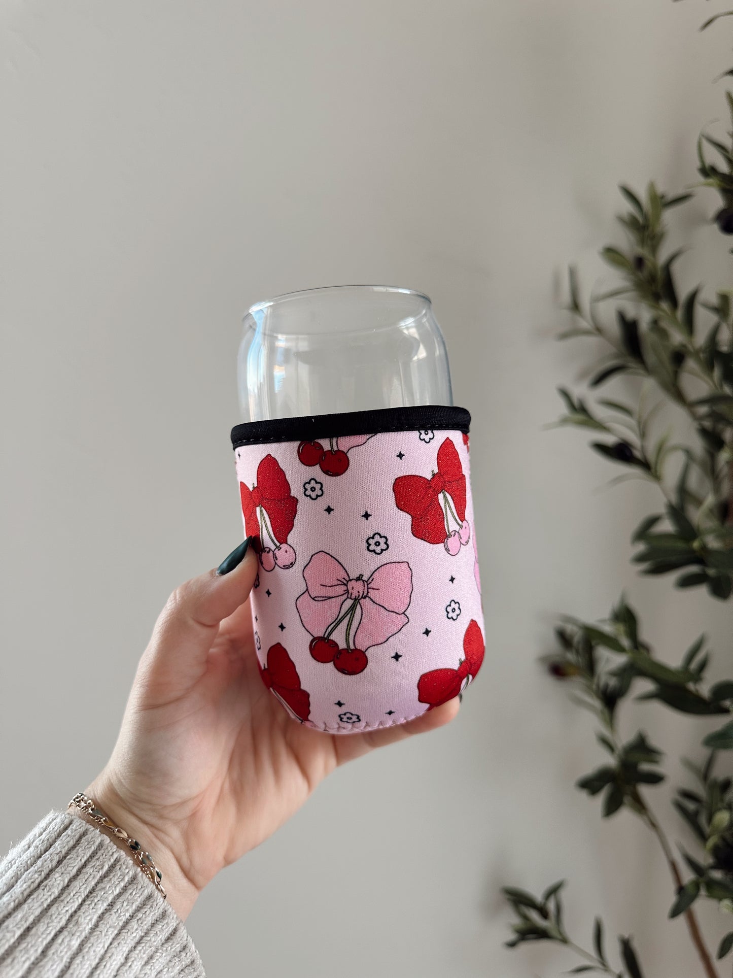 Cute Cherry Coffee Sleeve