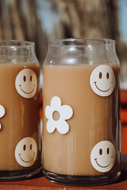 Smiley Beer Can Glasses