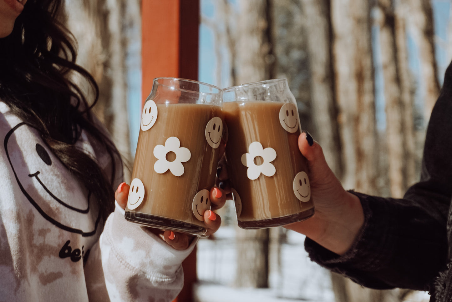 Smiley Beer Can Glasses