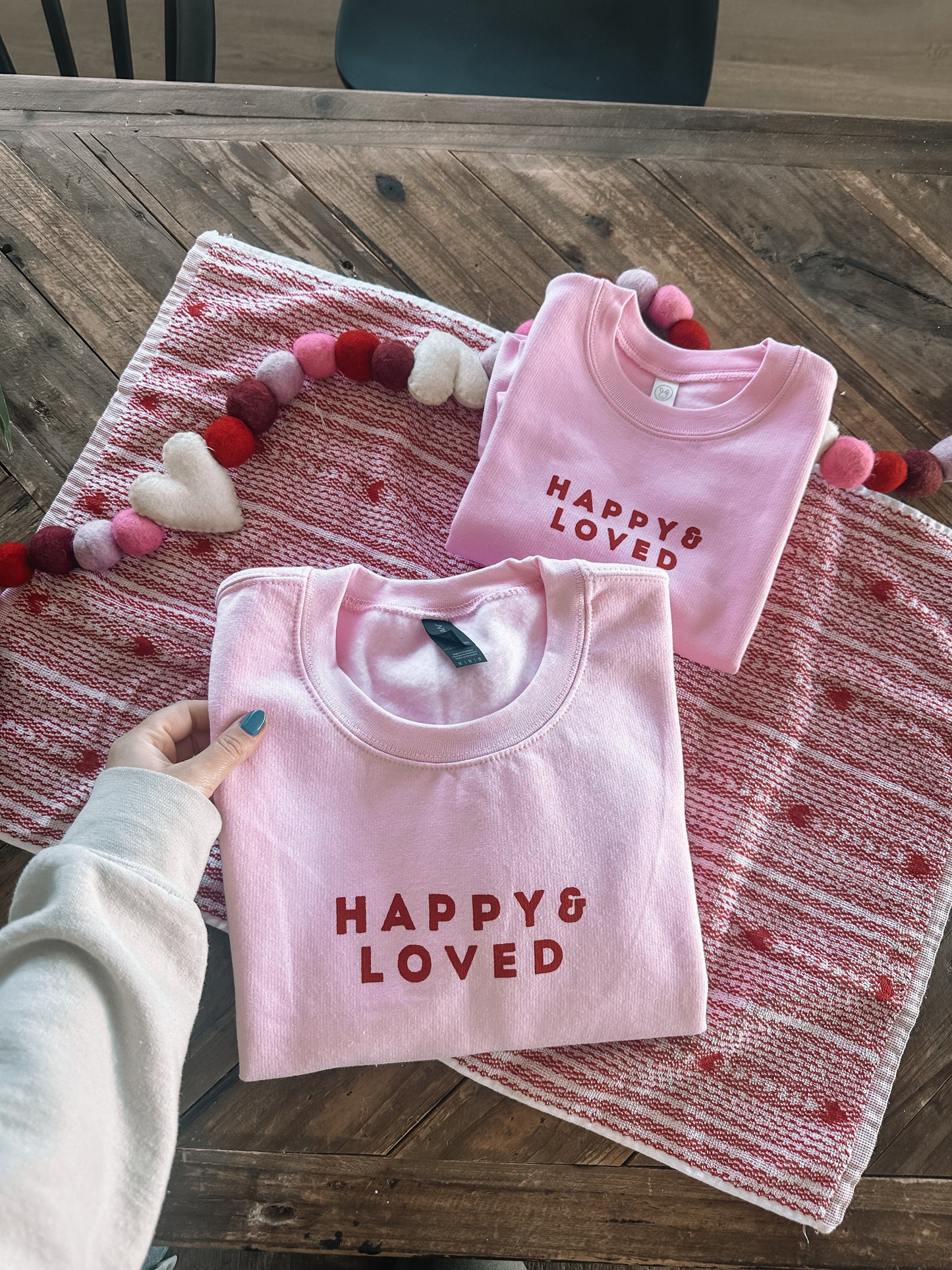 Happy & Loved Adult Crewneck