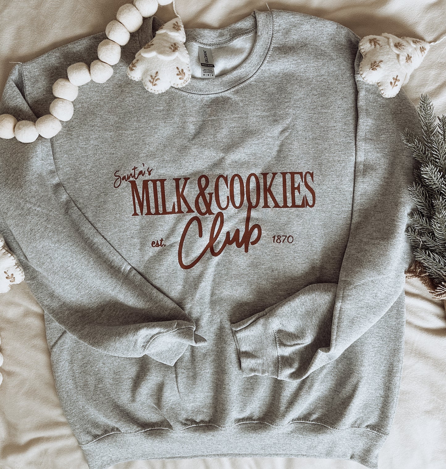 Milk & Cookies Club Adult Crewnewck